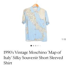 Moschino map shirt unisex
